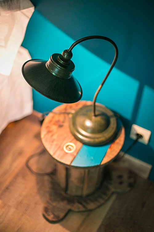 La chambre monochrome Chambre turquoise